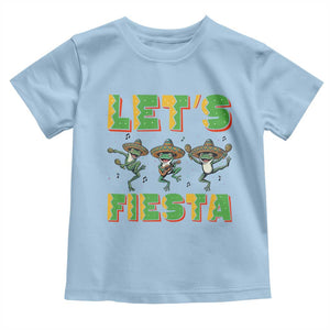 Funny Mariachi Frog Guitar Fiesta Toddler T Shirt Cinco De Mayo Gift TS12 Light Blue Print Your Wear