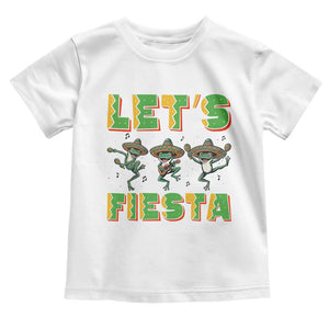 Funny Mariachi Frog Guitar Fiesta Toddler T Shirt Cinco De Mayo Gift TS12 White Print Your Wear