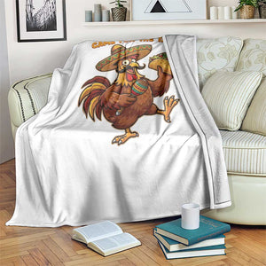 Funny Cinco De Mayo Chicken Throw Blanket Came For The Tacos TS12 Print Your Wear