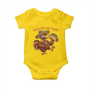 Funny Cinco De Mayo Chicken Baby Onesie Came For The Tacos TS12 Daisy Print Your Wear
