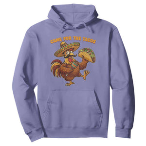 Funny Cinco De Mayo Chicken Hoodie Came For The Tacos TS12 Violet Print Your Wear