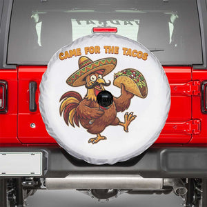 Funny Cinco De Mayo Chicken Spare Tire Cover Came For The Tacos TS12 White Print Your Wear