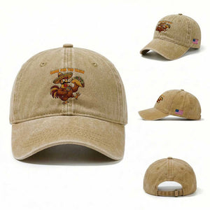 Funny Cinco De Mayo Chicken Washed Cotton Baseball Cap Came For The Tacos TS12 Washed Cap Universal Fit Khaki Print Your Wear