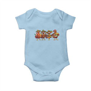 Funny Cinco De Mayo Chicken Squad Baby Onesie Mexican Party Celebration Gift TS12 Light Blue Print Your Wear