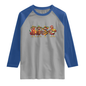 Funny Cinco De Mayo Chicken Squad Raglan Shirt Mexican Party Celebration Gift TS12 Sport Gray Royal Print Your Wear