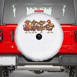 Funny Cinco De Mayo Chicken Squad Spare Tire Cover Mexican Party Celebration Gift TS12 Black Print Your Wear
