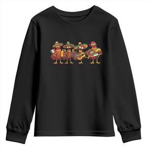 Funny Cinco De Mayo Chicken Squad Youth Sweatshirt Mexican Party Celebration Gift TS12 Black Print Your Wear
