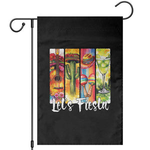 Lets Fiesta Garden Flag Funny Cinco De Mayo Party Celebration TS12 Black Print Your Wear