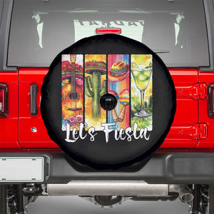 Lets Fiesta Spare Tire Cover Funny Cinco De Mayo Party Celebration TS12 Black Print Your Wear