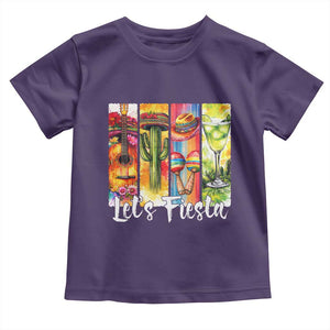 Lets Fiesta Toddler T Shirt Funny Cinco De Mayo Party Celebration TS12 Purple Print Your Wear