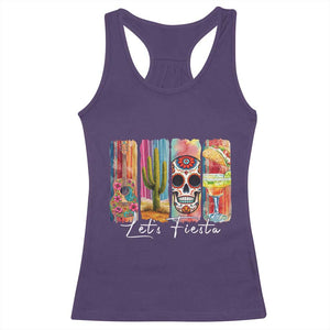Cinco De Mayo Lets Fiest Racerback Tank Top Funny Mexican Party Gift TS12 Purple Print Your Wear