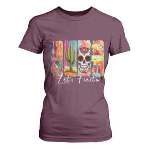 Cinco De Mayo Lets Fiest T Shirt For Women Funny Mexican Party Gift TS12 Maroon Print Your Wear