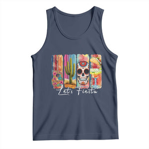 Cinco De Mayo Lets Fiest Tank Top Funny Mexican Party Gift TS12 Navy Print Your Wear