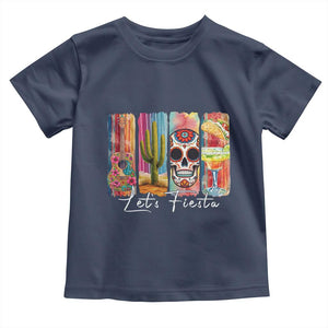Cinco De Mayo Lets Fiest Toddler T Shirt Funny Mexican Party Gift TS12 Navy Print Your Wear