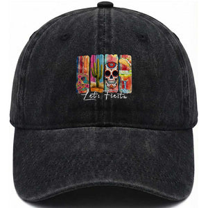 Cinco De Mayo Lets Fiest Washed Cotton Baseball Cap Funny Mexican Party Gift TS12 Print Your Wear