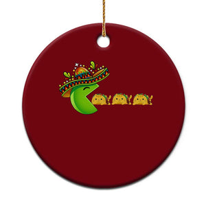 Cinco De Mayo Retro Game Ceramic Ornament Funny Sombrero Character Chasing Taco Cat TS12 1pc Red Print Your Wear