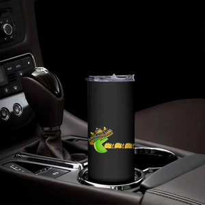 Cinco De Mayo Retro Game Skinny Tumbler Funny Sombrero Character Chasing Taco Cat TS12 Print Your Wear