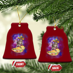 Funny Cinco De Mayo Cat Ceramic Ornament Astronaut Kitten Flying A Taco TS12 Print Your Wear
