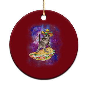 Funny Cinco De Mayo Cat Ceramic Ornament Astronaut Kitten Flying A Taco TS12 1pc Red Print Your Wear