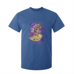 Funny Cinco De Mayo Cat T Shirt For Kid Astronaut Kitten Flying A Taco TS12 Royal Blue Print Your Wear