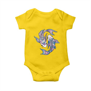 Transgender Ally Koi Fish Baby Onesie Funny Japanese Art Graphic