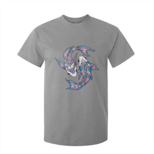 Transgender Ally Koi Fish T Shirt For Kid Funny Japanese Art Graphic