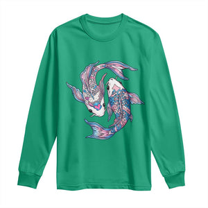 Transgender Ally Koi Fish Long Sleeve Shirt Funny Japanese Art Graphic TS12 Irish Green Print Your Wear