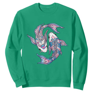 Transgender Ally Koi Fish Sweatshirt Funny Japanese Art Graphic