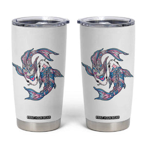 Transgender Ally Koi Fish Tumbler Cup Funny Japanese Art Graphic TS12 White Print Your Wear