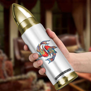 Rainbow Koi Fish LGBTQ Pride Bullet Tumbler Colorful Japanese Carp