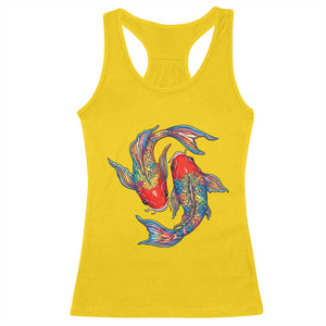 Rainbow Koi Fish LGBTQ Pride Racerback Tank Top Colorful Japanese Carp TS12 Daisy Print Your Wear