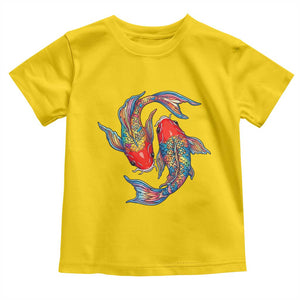 Rainbow Koi Fish LGBTQ Pride Toddler T Shirt Colorful Japanese Carp TS12 Daisy Print Your Wear