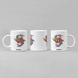 Rainbow Koi Fish LGBTQ Pride Coffee Mug Colorful Japanese Carp TS12 Print Your Wear