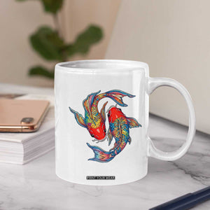 Rainbow Koi Fish LGBTQ Pride Coffee Mug Colorful Japanese Carp TS12 Print Your Wear