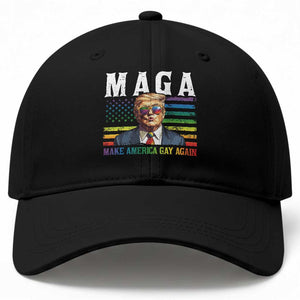 Make America Gay Again Baseball Cap LGBTQ Political Satire