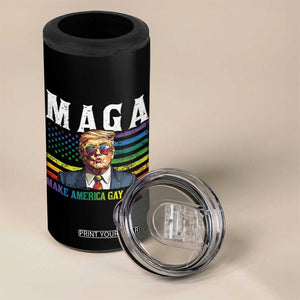 Make America Gay Again 4 in 1 Can Cooler Tumbler LGBTQ Political Satire TS12 Print Your Wear