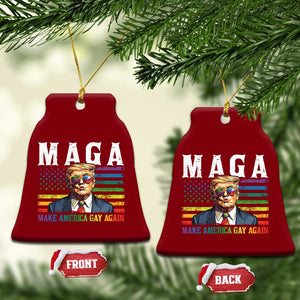 Make America Gay Again Ceramic Ornament LGBTQ Political Satire