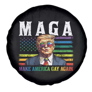 Make America Gay Again Spare Tire Cover LGBTQ Political Satire