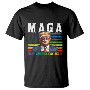 Make America Gay Again T Shirt LGBTQ Political Satire TS12 Black Print Your Wear