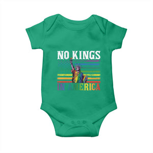 No Kings In America LGBT Pride Baby Onesie Anti Authoritarian Political