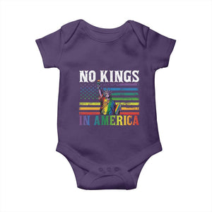 No Kings In America LGBT Pride Baby Onesie Anti Authoritarian Political