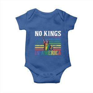 No Kings In America LGBT Pride Baby Onesie Anti Authoritarian Political