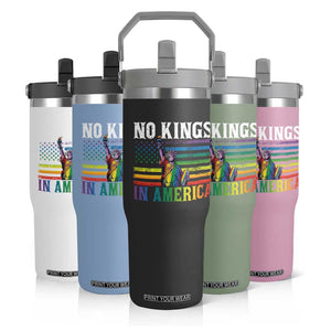 No Kings In America LGBT Pride Flip Straw Tumbler Anti Authoritarian Political TS12 Print Your Wear