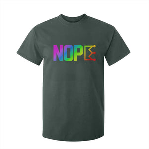 Nope No Kings Graphic T Shirt For Kid Humorous Political Gift TS12 Dark Forest Green Print Your Wear