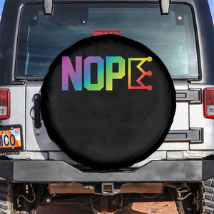 Nope No Kings Graphic Spare Tire Cover Humorous Political Gift TS12 No hole Black Print Your Wear