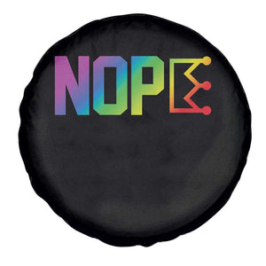 Nope No Kings Graphic Spare Tire Cover Humorous Political Gift TS12 Print Your Wear