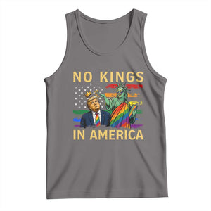 No Kings In America Statue Of Liberty Pride Tank Top Humorous Political Gift