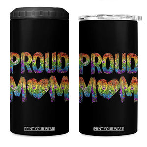 Proud Mom LGBTQ Human Rights Support 4 in 1 Can Cooler Tumbler
