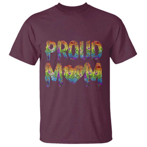 Proud Mom LGBTQ Human Rights Support T Shirt TS12 Maroon Print Your Wear