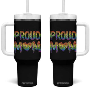 Proud Mom LGBTQ Human Rights Support Tumbler With Handle TS12 One Size: 40 oz Black Print Your Wear